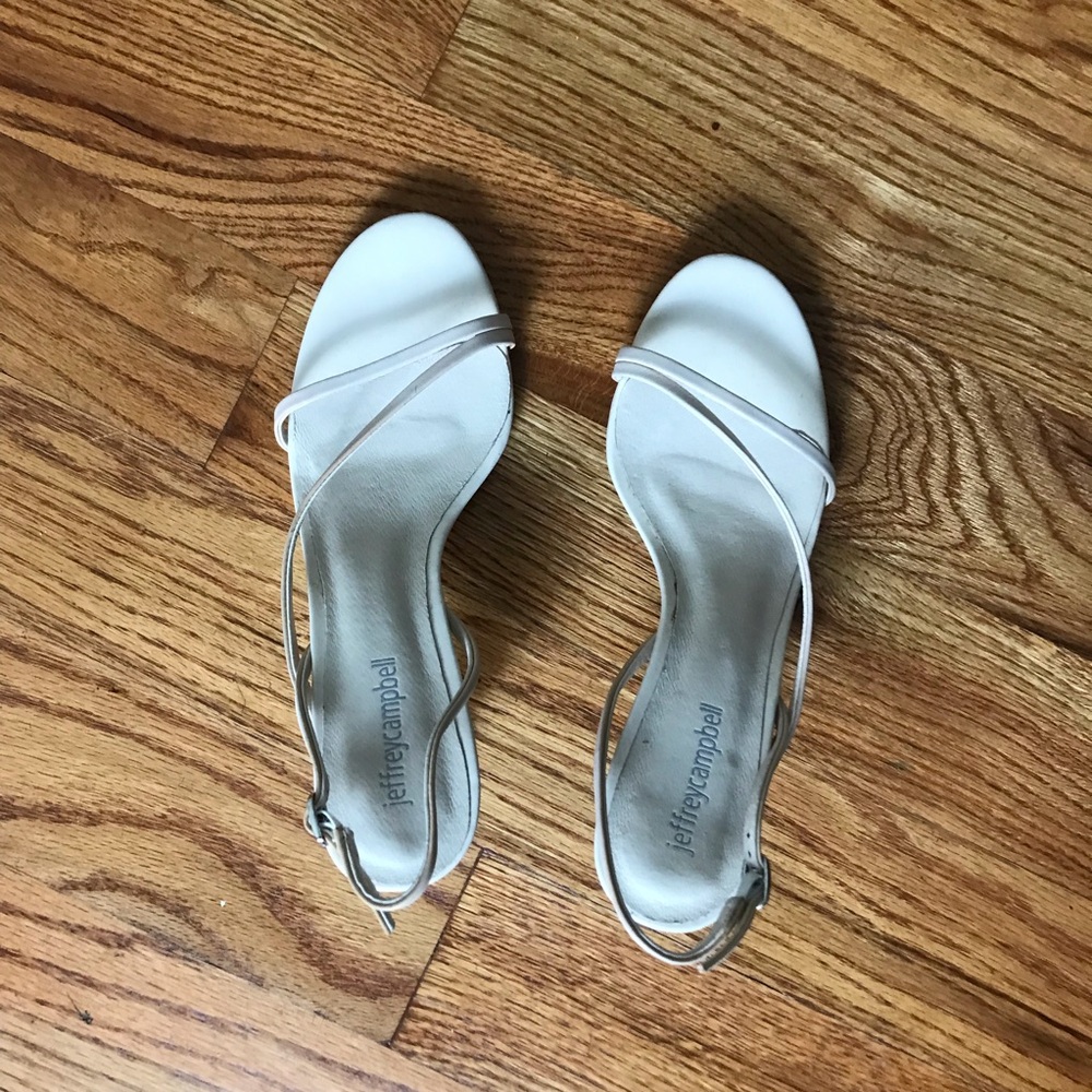 Jeffrey Campbell Off White Morph Slingback Sandals - Picture 4 of 7